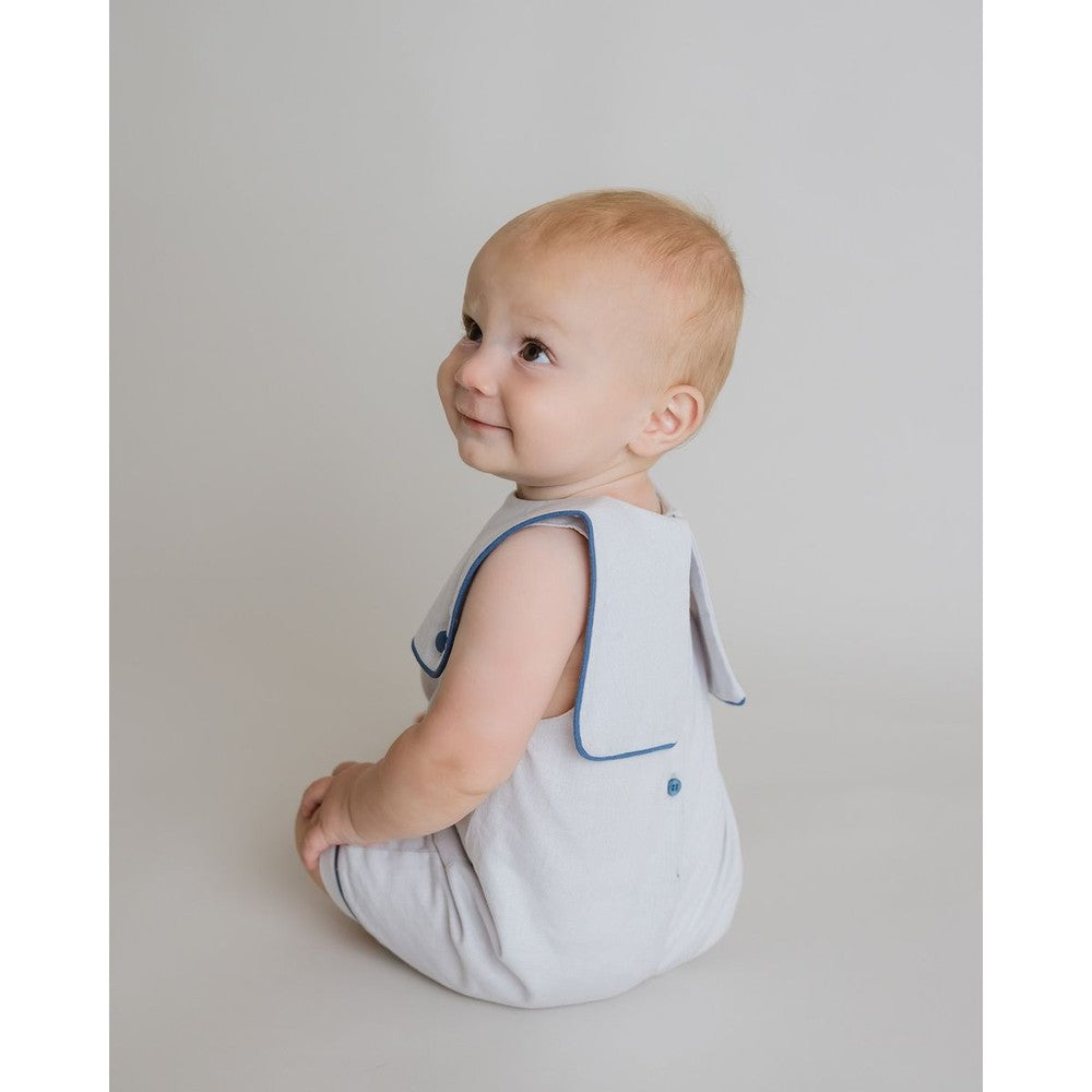 Cuclie Boys Oliver Nautical Linen One Piece babysupermarket
