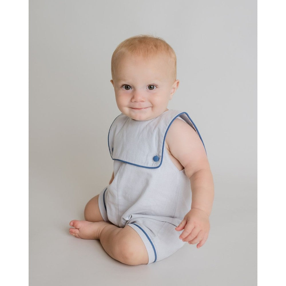 Cuclie Boys Oliver Nautical Linen One Piece babysupermarket