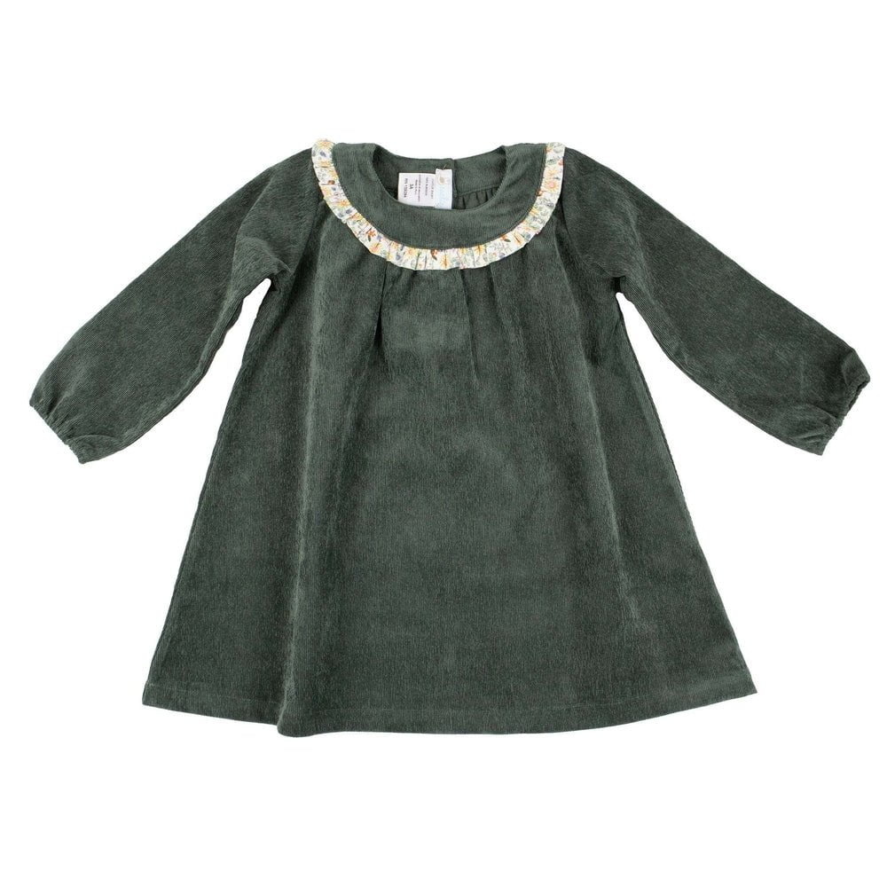 Cuclie Forest Green Corduroy Dress Cuclie Forest Green Corduroy Dress