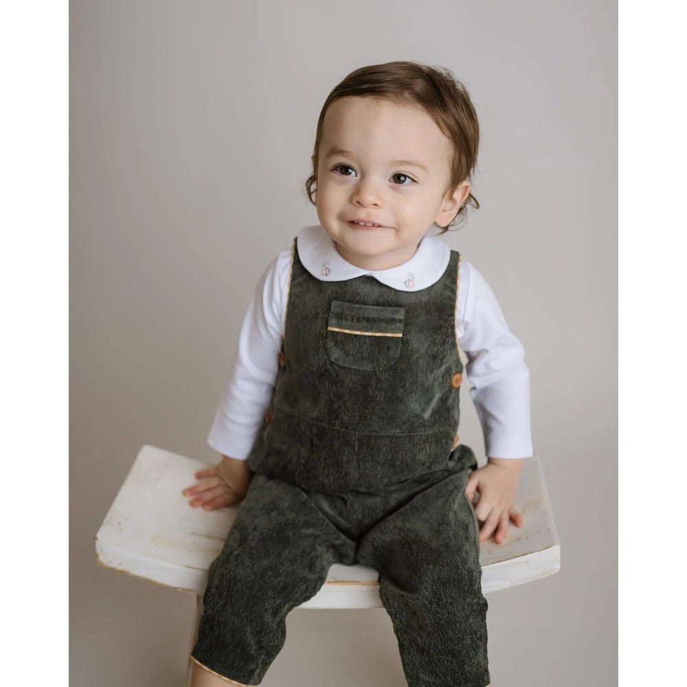 CuclieCuclie Forest Green Corduroy OverallsBabysupermarket