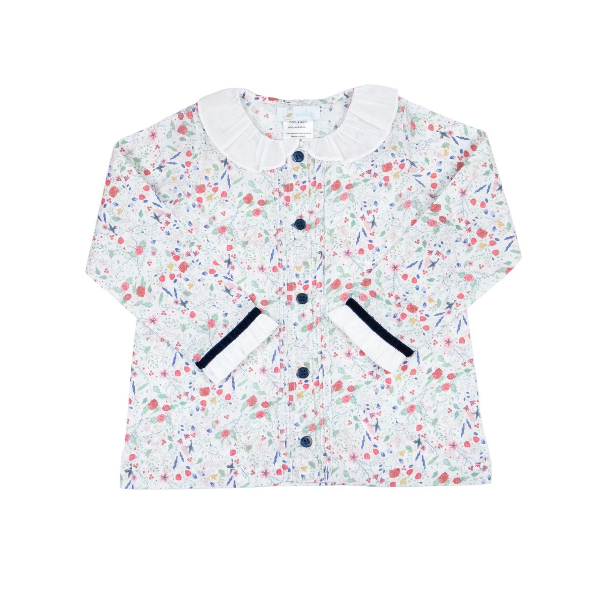 Cuclie Girls Shirts Winter Floral / 2 Toddler Cuclie Rosa Blouse - Winter Floral