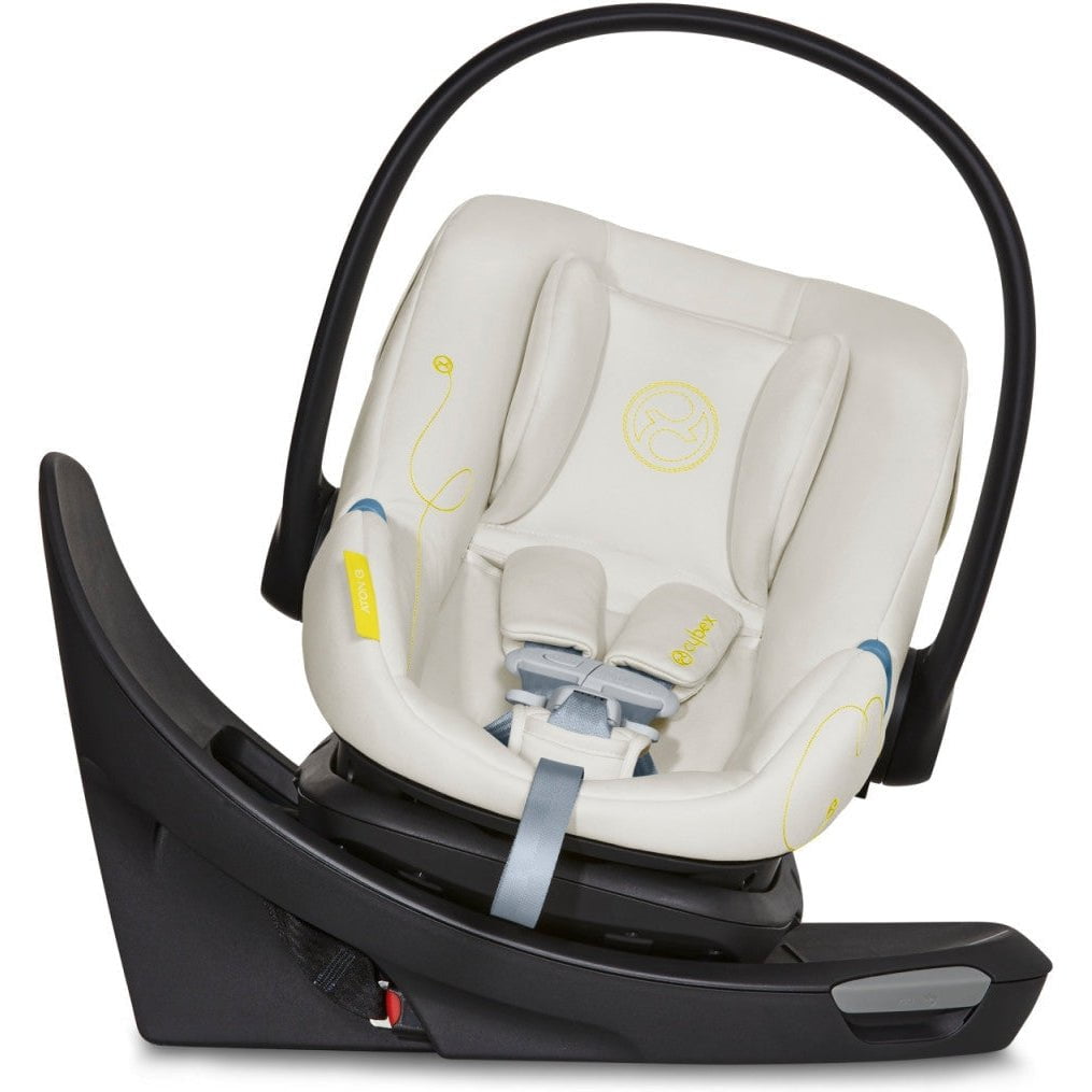 Cybex Car Seats - Infant Seashell Beige Cybex Aton G Swivel Infant Car Seat with SensorSafe