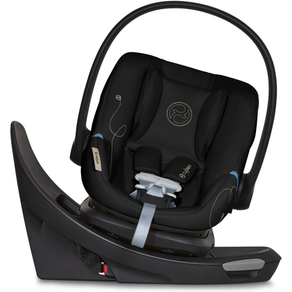 Cybex Car Seats - Infant Moon Black Cybex Aton G Swivel Infant Car Seat with SensorSafe