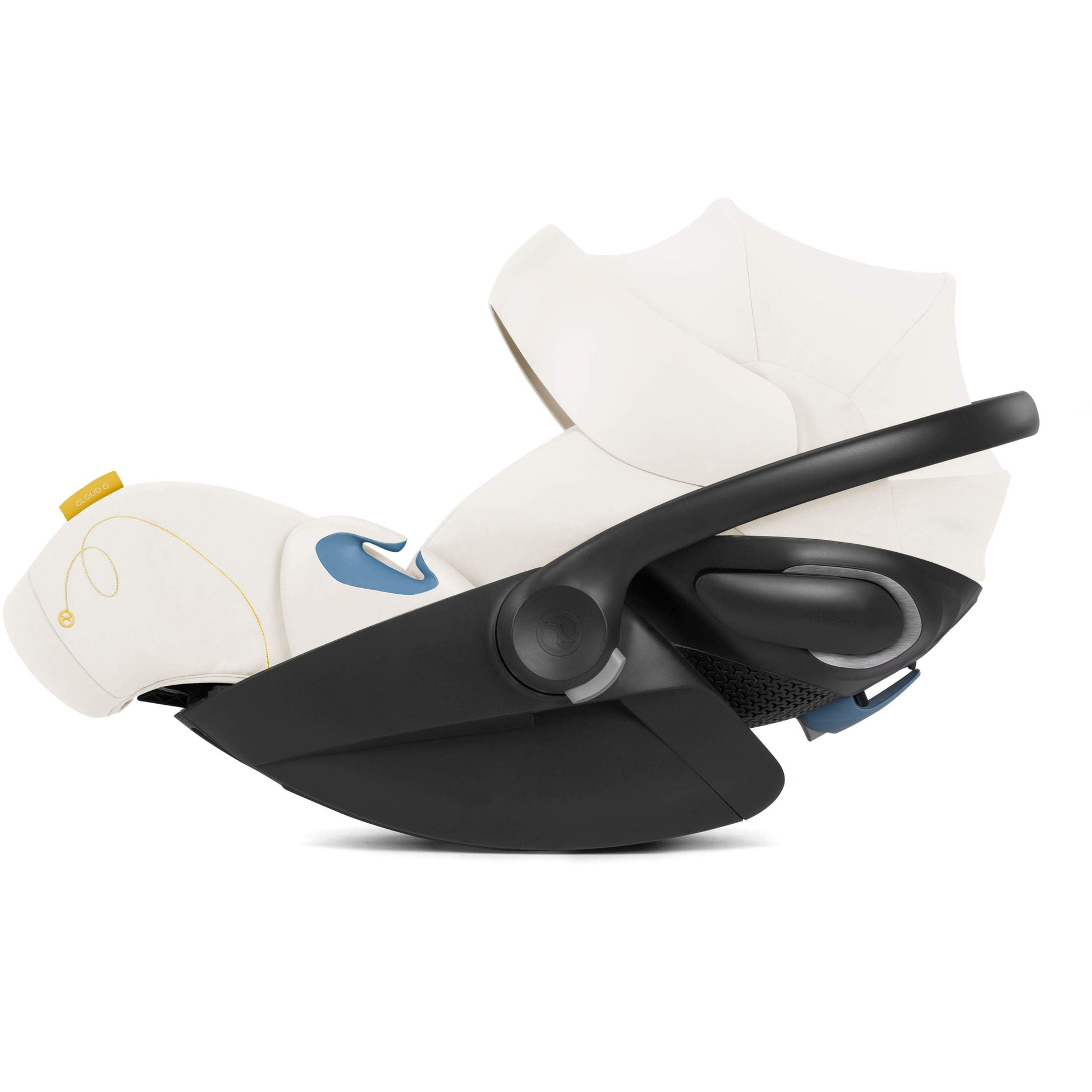 Cybex Car Seats - Infant Seashell Beige Cybex Cloud G Lux Comfort Extend Infant Car Seat with SensorSafe