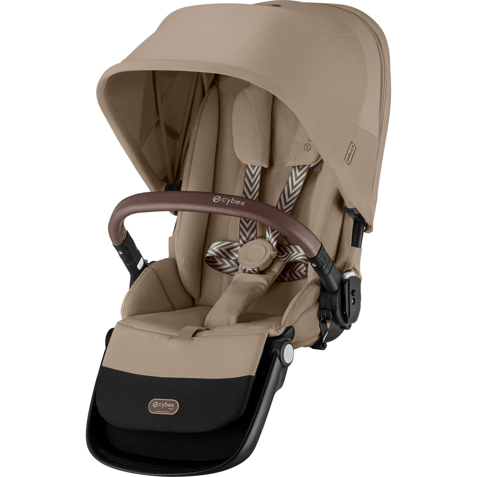 Cybex Stroller Accessories Almond Beige with Taupe Frame Cybex Gazelle S Second Seat