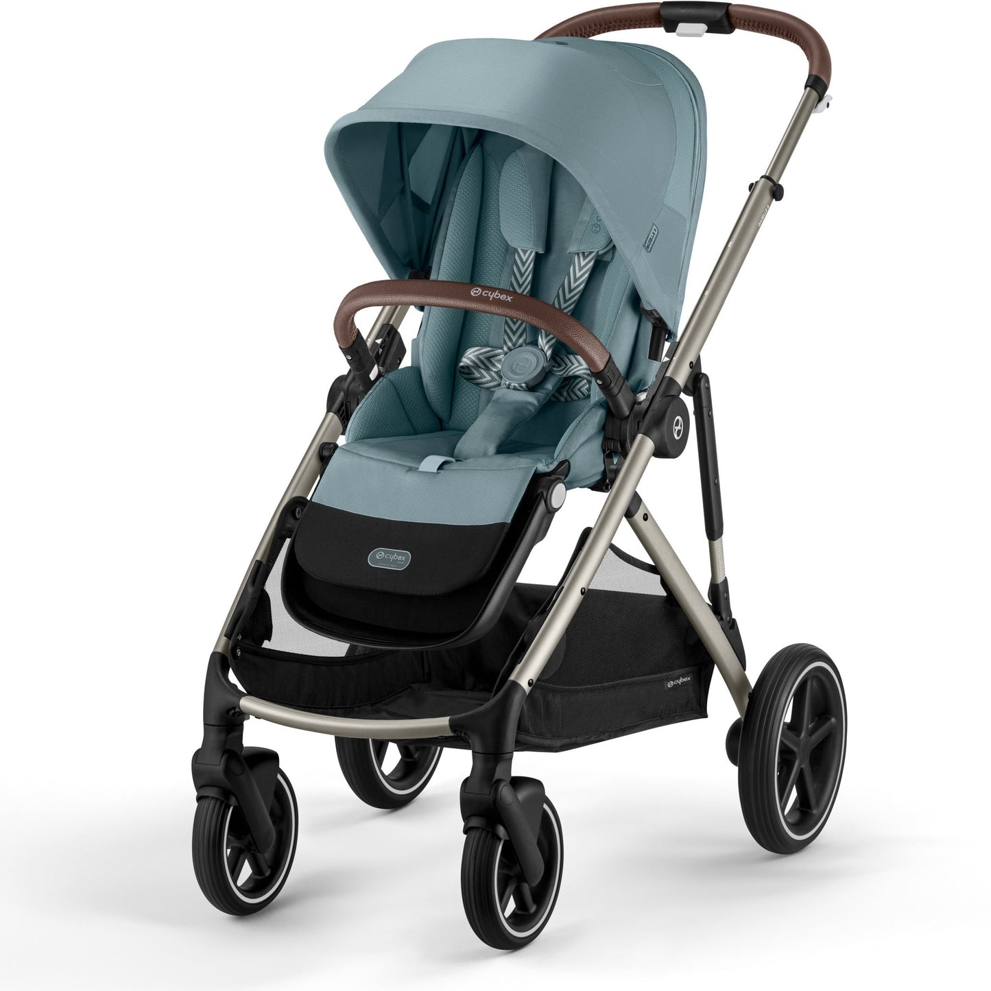 Cybex Strollers Taupe Frame with Sky Blue Seat Cybex Gazelle S Stroller