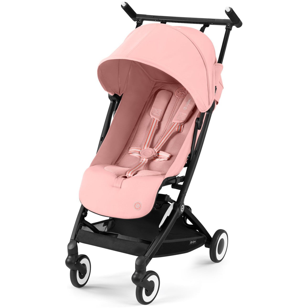 Cybex Strollers Candy Pink | Black Frame Cybex Libelle 2 Ultra Compact Lightweight Travel Stroller