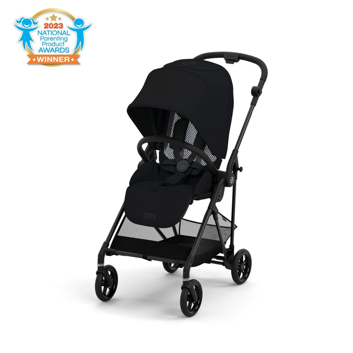 Cybex Strollers Moon Black Cybex Melio Carbon 3 Stroller
