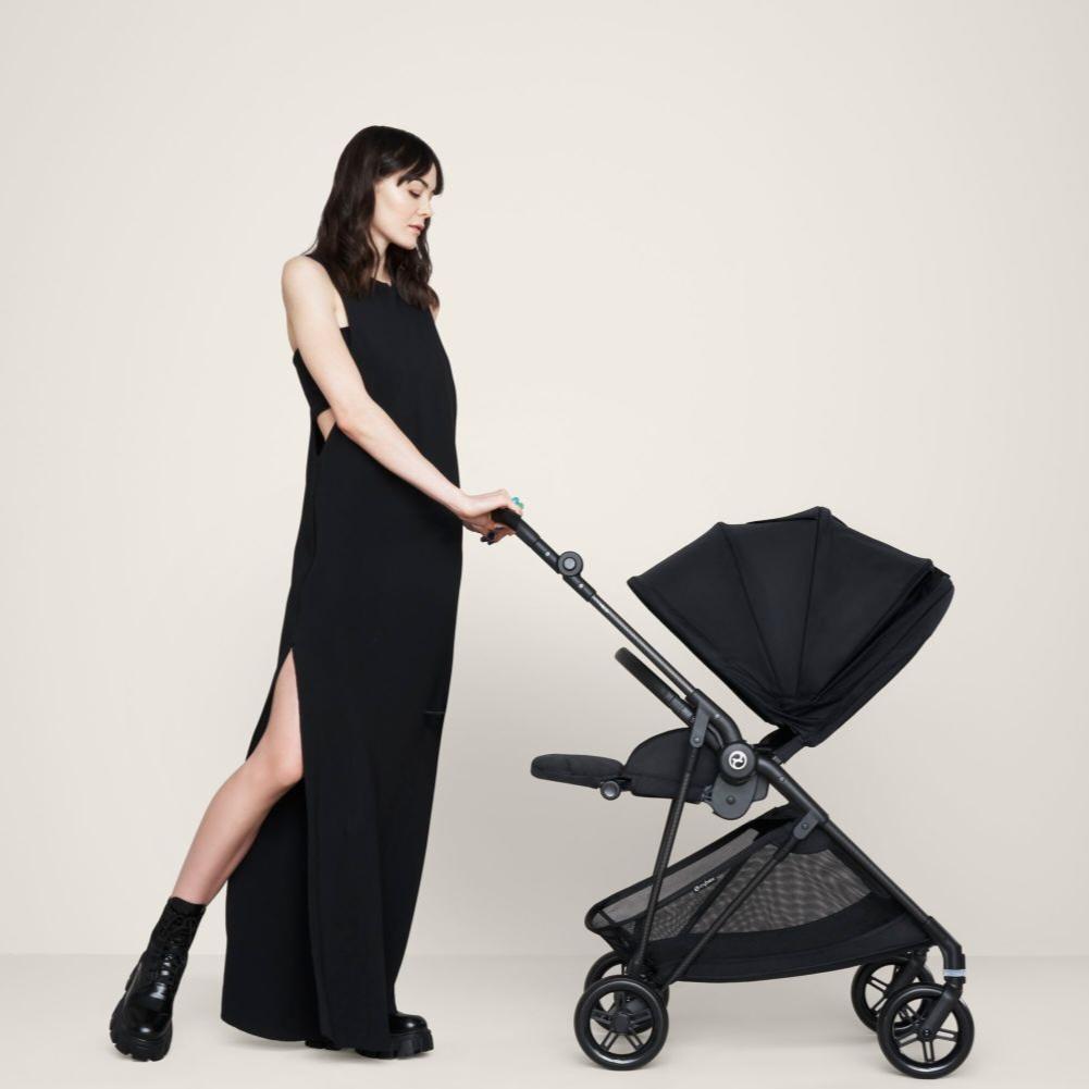 Cybex Strollers Moon Black Cybex Melio Carbon 3 Stroller