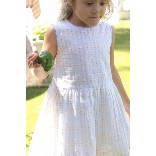 Dear Georgie Hearts Swiss Dot Sully Dress babysupermarket