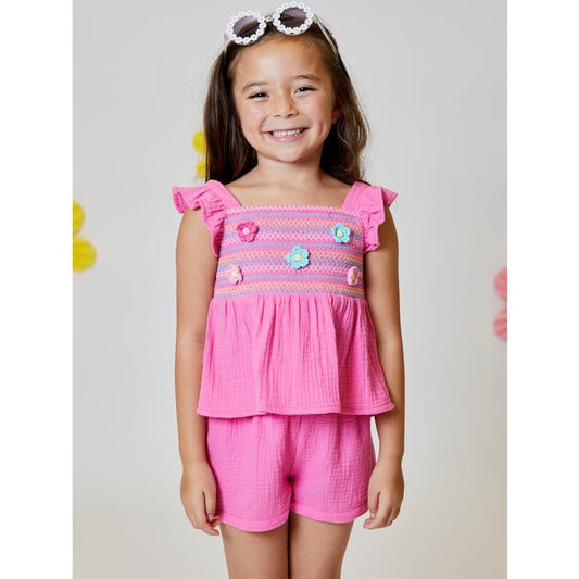 Design History Girls Cherry Pink Shorts babysupermarket