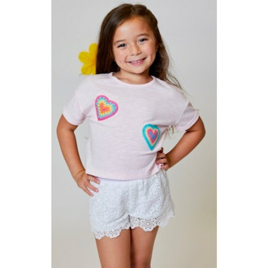 Design History Girls White Eyelet Short babysupermarket