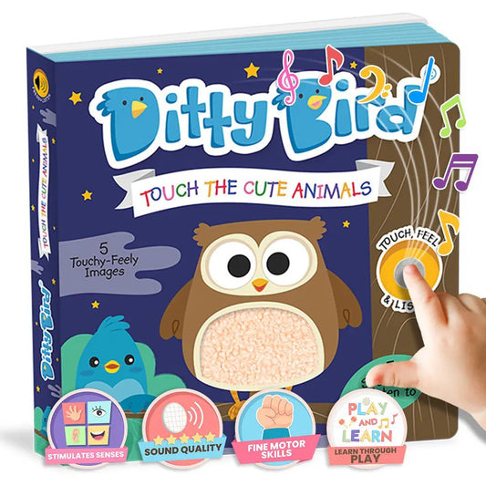 Ditty Bird Toys / Educational / Children Books Ditty Bird Sound Book: Touch The Cute Animals