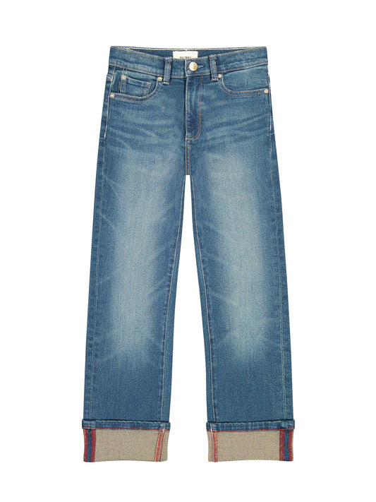 DL1961 Coastline / 7 DL1961 Girls Emie Straight High Rise - Coastline