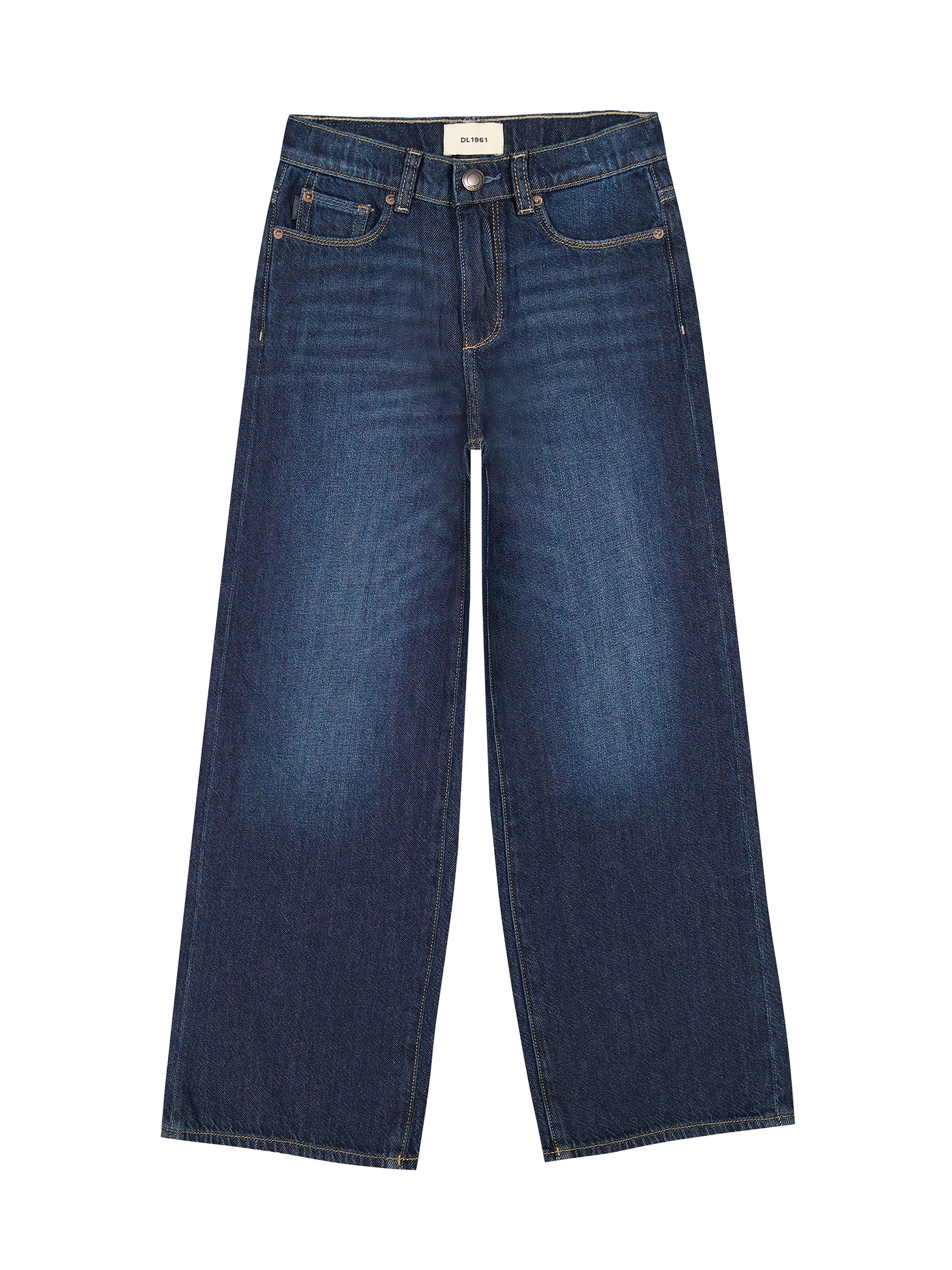 DL1961 Deep Water / 7 DL1961 Girls Lily Wide Leg Jean - Deep Water