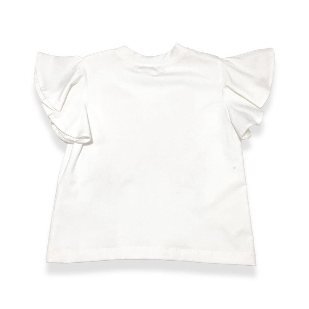 Doe A Deer Girls Apparel / Shirts / Kids Doe a Deer Girls Butterfly Embroidery T-Shirt