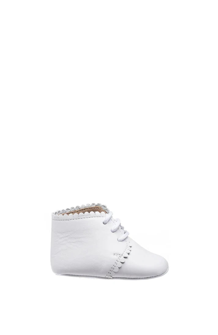 Elephantito Scalloped Bootie - White