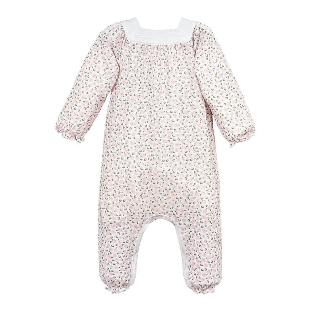 Feather Baby Girls Apparel / Playsets / Infant Pink / 6-9 Mo Feather Baby Girls Eliana Square Neck Romper