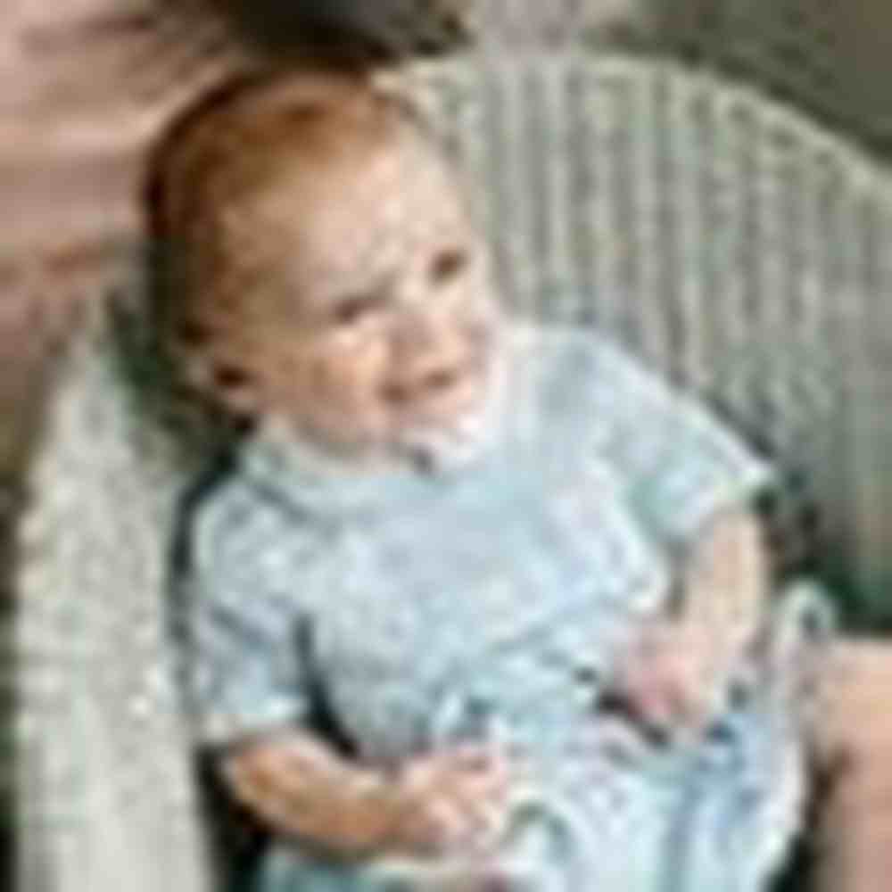 Feltman BrothersFeltman Brothers Chevron Smocked Creeper-Blue/WhiteBabysupermarket