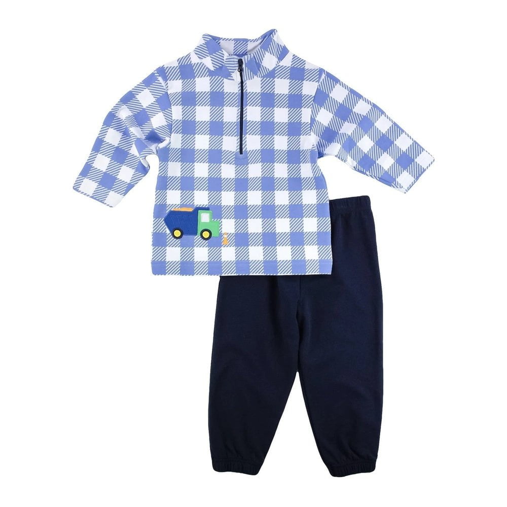 Florence EisemanFlorence Eiseman Reach for the Stars Dump Truck Half Zip ShirtBabysupermarket