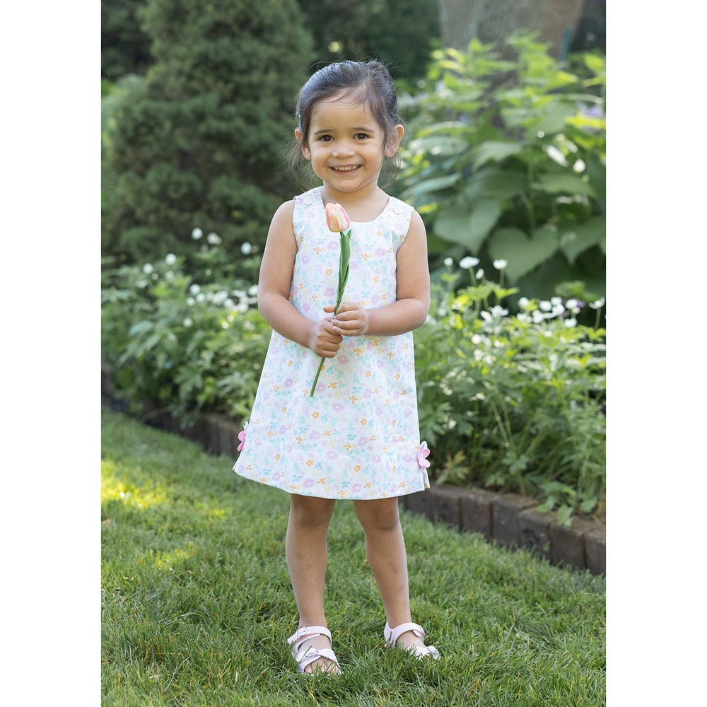 Florence Eiseman Tea Time Printed Dress with Flowers