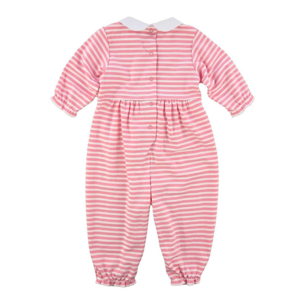 Florence EisemanFlorence Eiseman Warm Fuzzies Pink Stripe Longall with FlowersBabysupermarket