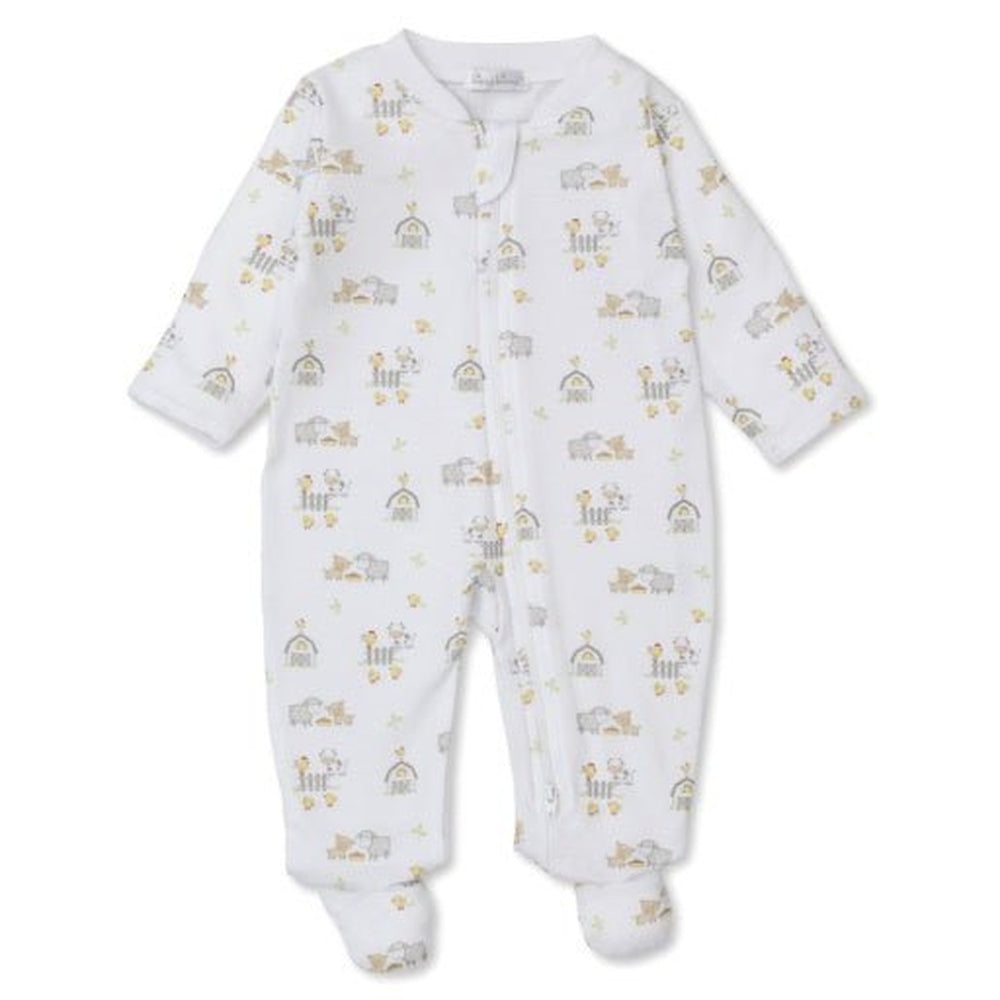 Kissy Kissy Farmyard Frolic Zipper Footie