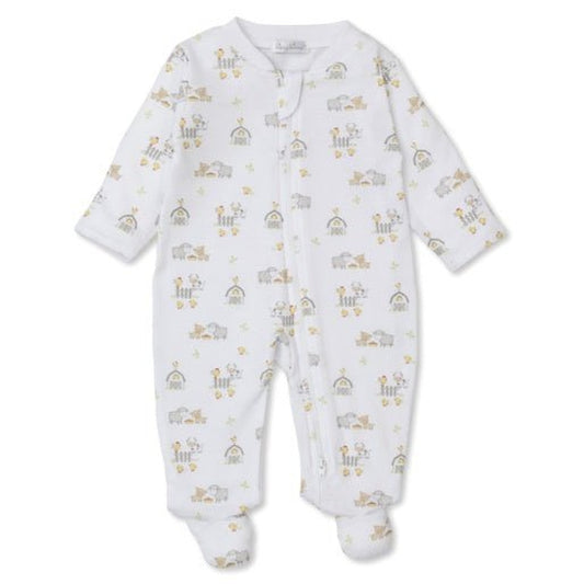 Kissy Kissy Farmyard Frolic Zipper Footie