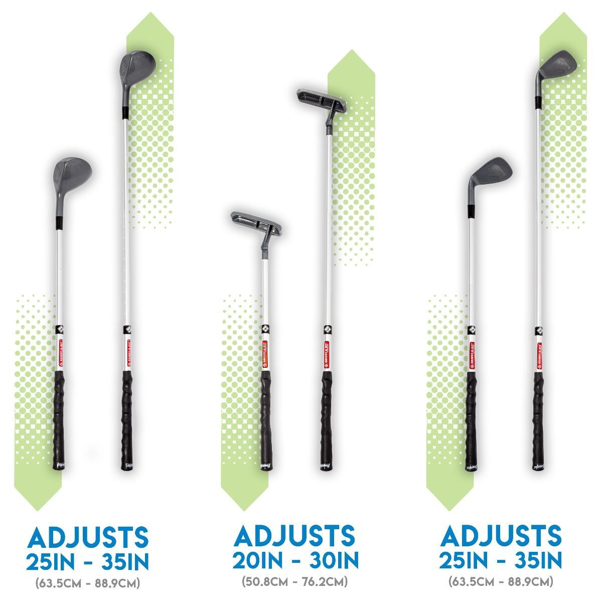 Franklin Sports Adjust-A-Sport Youth Golf Club Set