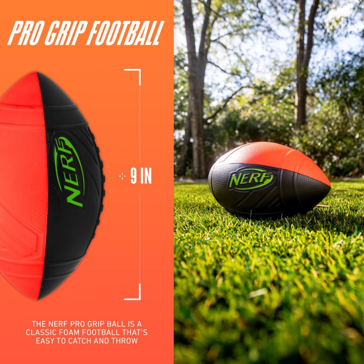 Franklin Sports Nerf Pro Grip Football Red/Black