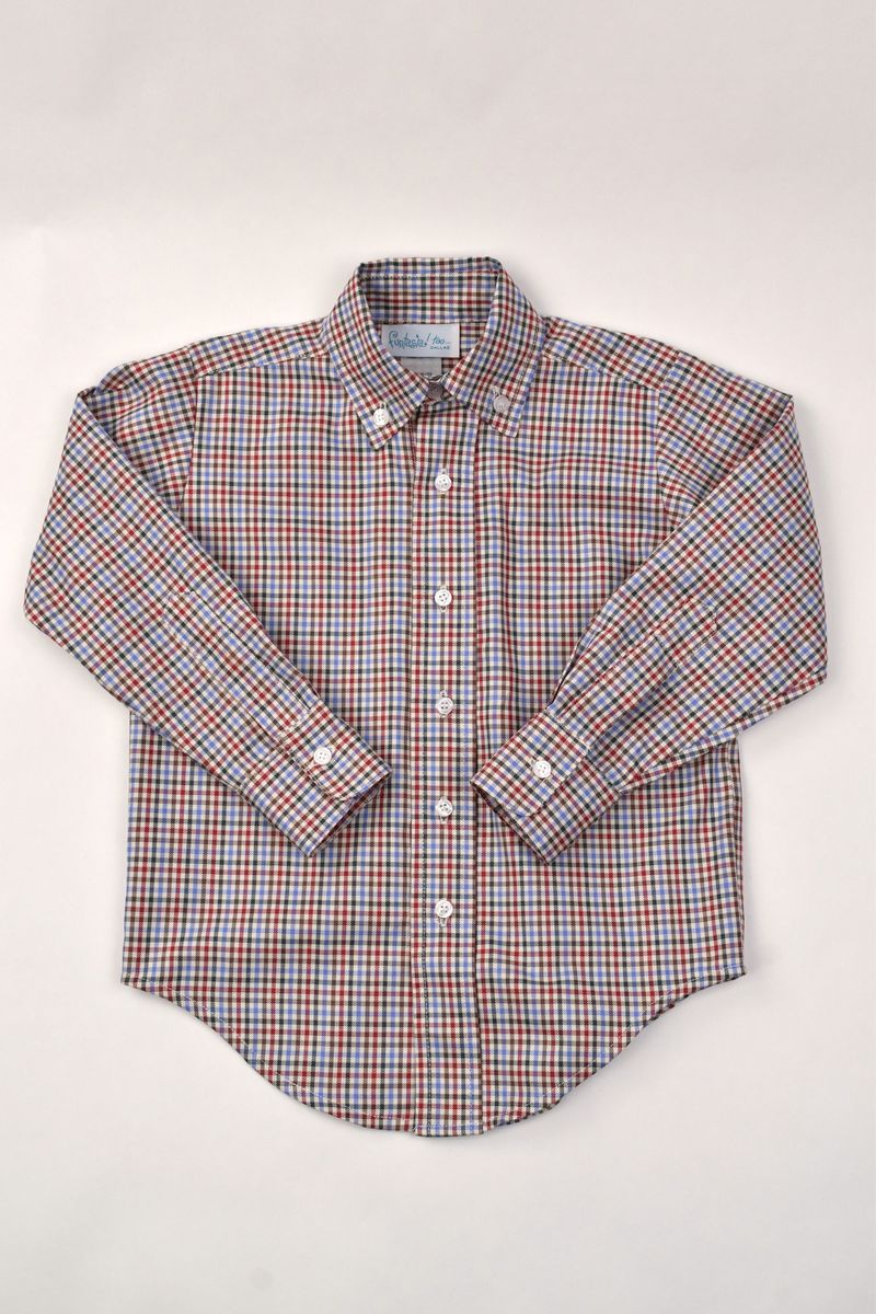 Funtasia Too Boys Shirts Autumn Plaid / 4 Funtasia Too Boys Autumn Plaid Button Down Shirt