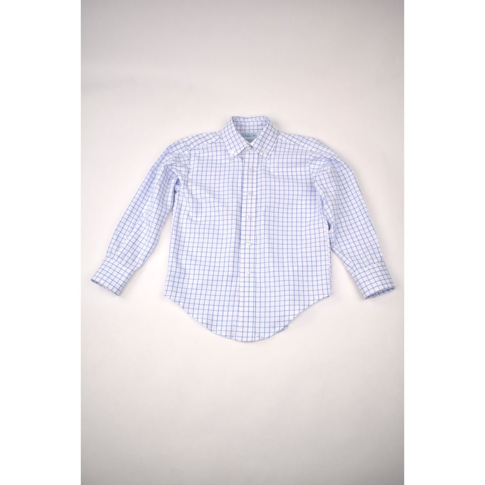 Funtasia Too Kids Blue / 5 Funtasia Too Boys Blue Big Check Button Down Shirt