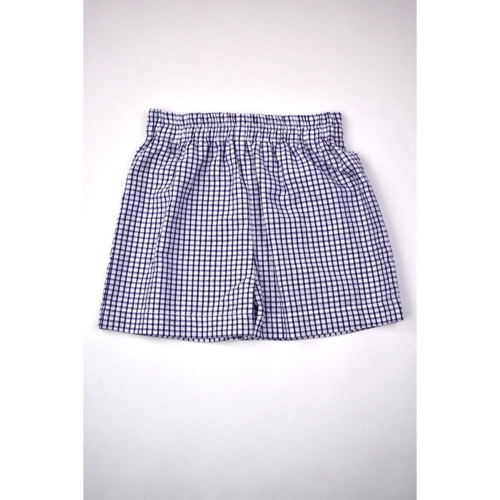 Funtasia Too Toddler Navy Check / 2 Toddler Funtasia Too Boys Pull-On Shorts - Navy Check