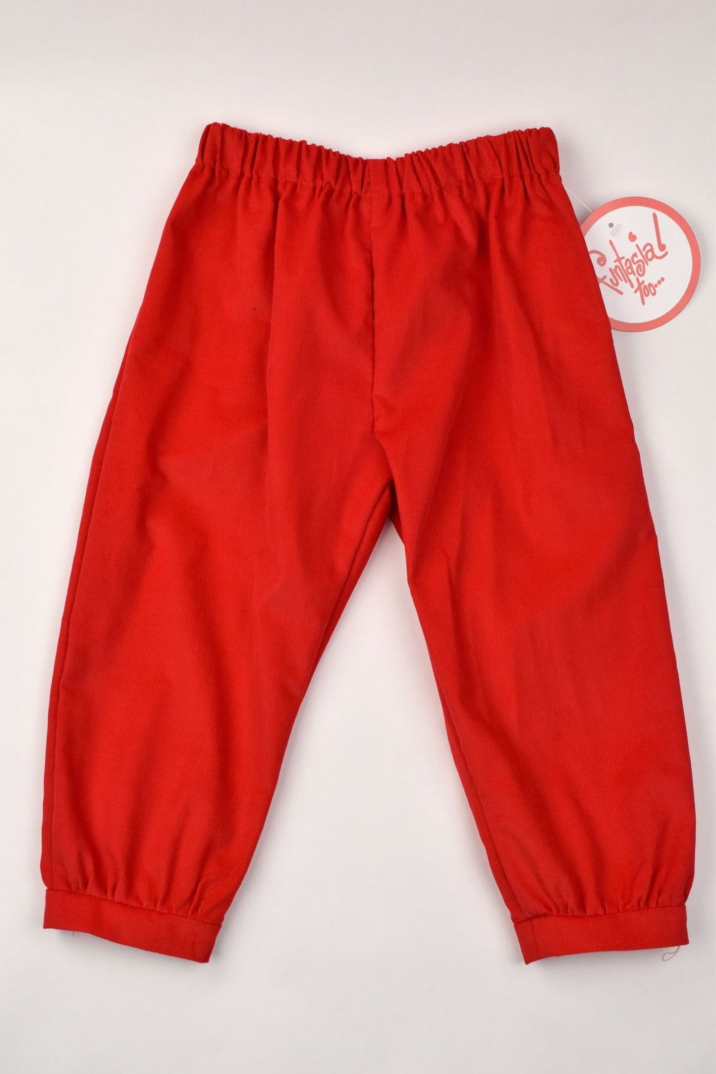 Funtasia Too Boys Pants Red / 12 Mo Funtasia Too Boys Red Corduroy Banded Pants