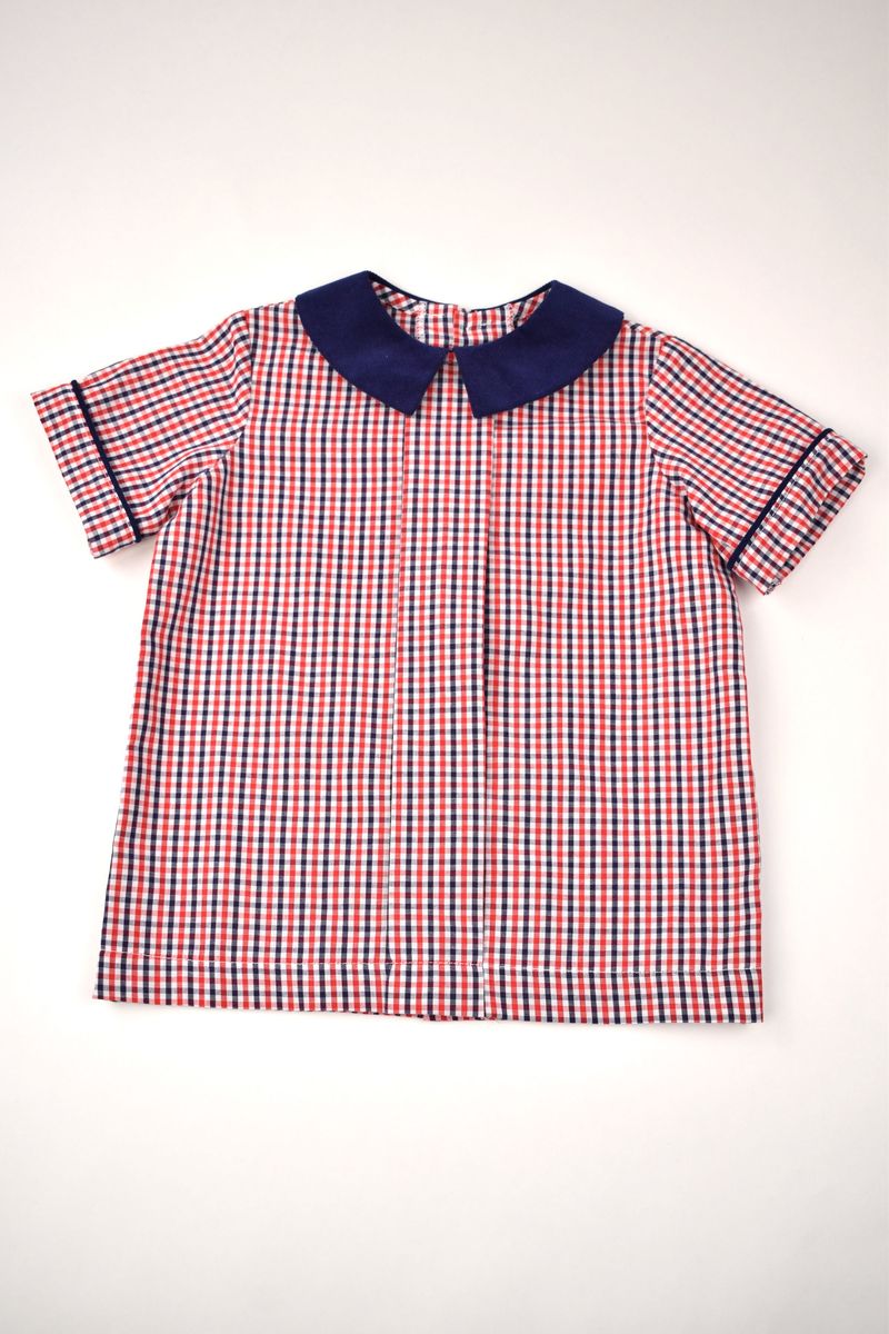Funtasia Too Funtasia Too Boys Red & Navy Pleat Front Shirt & Pant Set