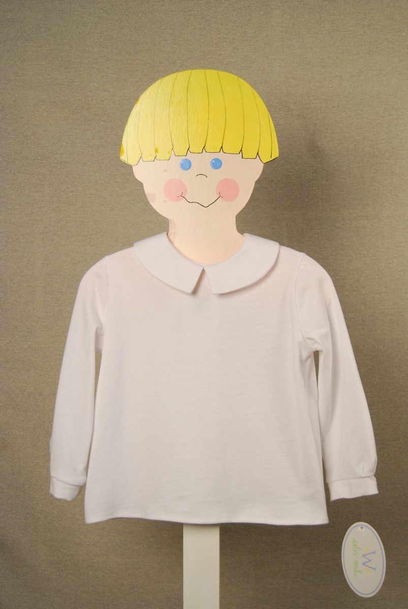 Funtasia Too White / 9 Mo Funtasia Too Boys White Knit Shirt