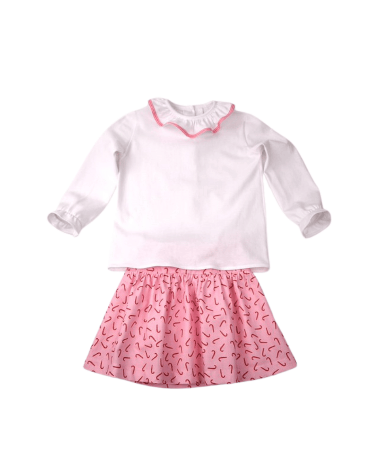 Funtasia Too Funtasia Too Candy Cane Print Skirt Set