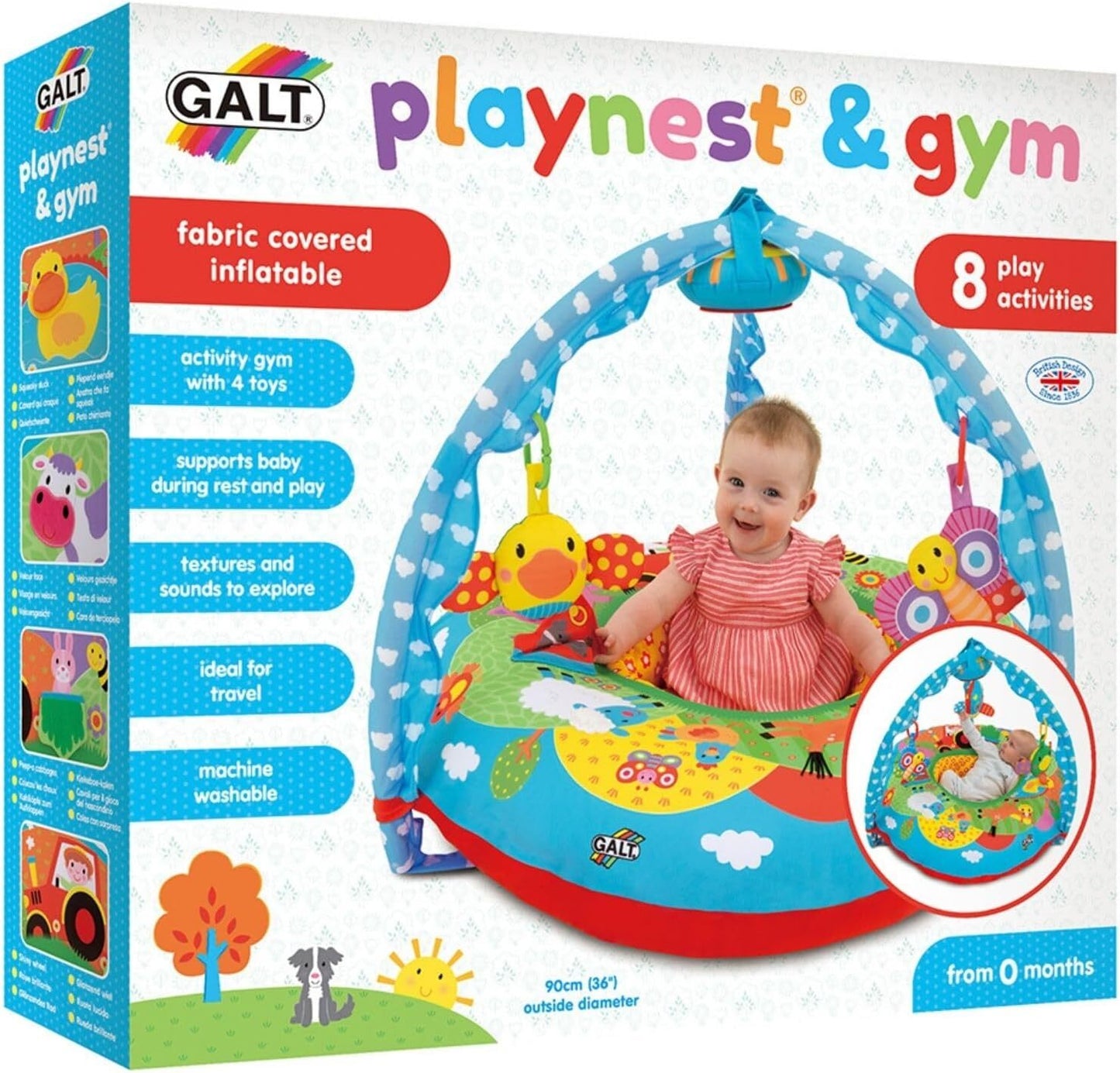 Galt Toys Playnest & Gym Fabric Covered