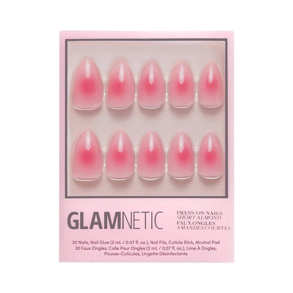 Glamnetic Press-On Nails - Blushing Aura, Short Almond