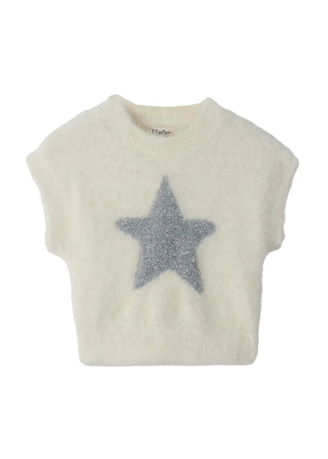 HatleyHatley Girls Silver Star Everywhere Sweater VestBabysupermarket