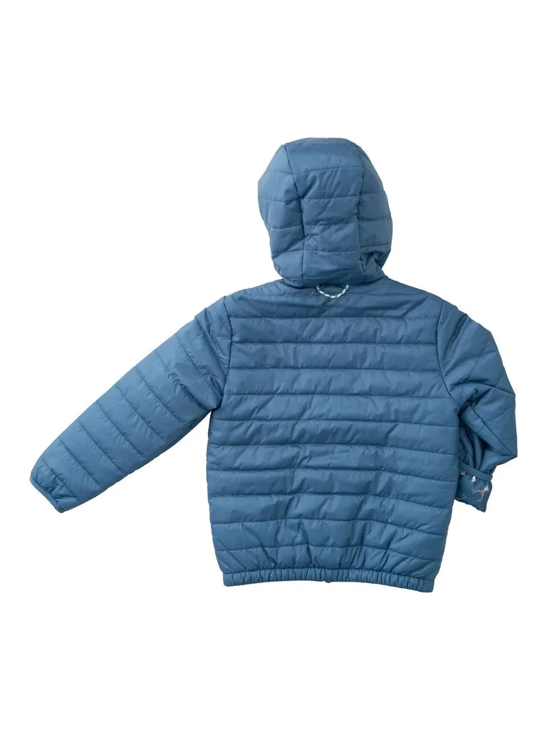 Prodoh Boys Hooded Puffer Jacket - Copen Blue