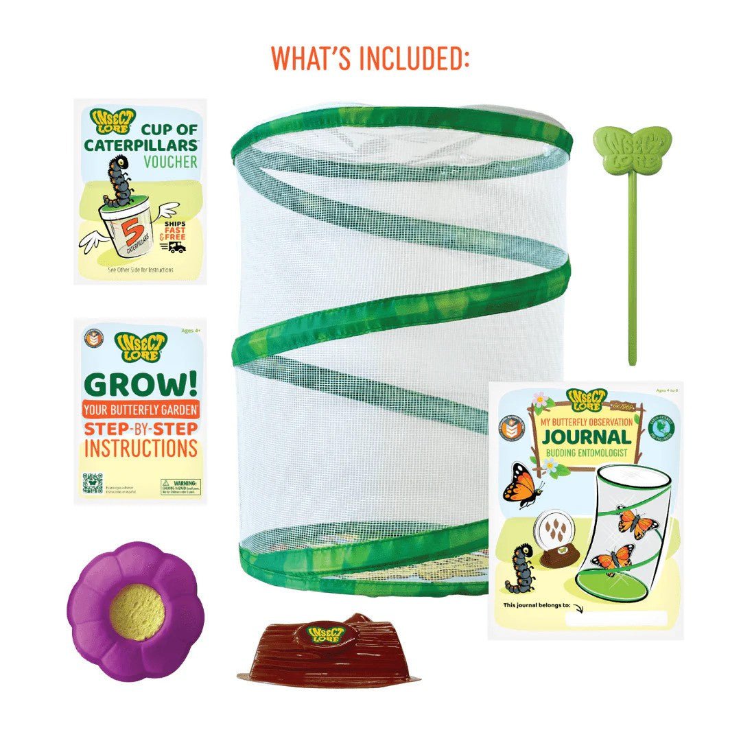 Insect Lore Butterfly Garden - Raise & Release Life Cycle Kit