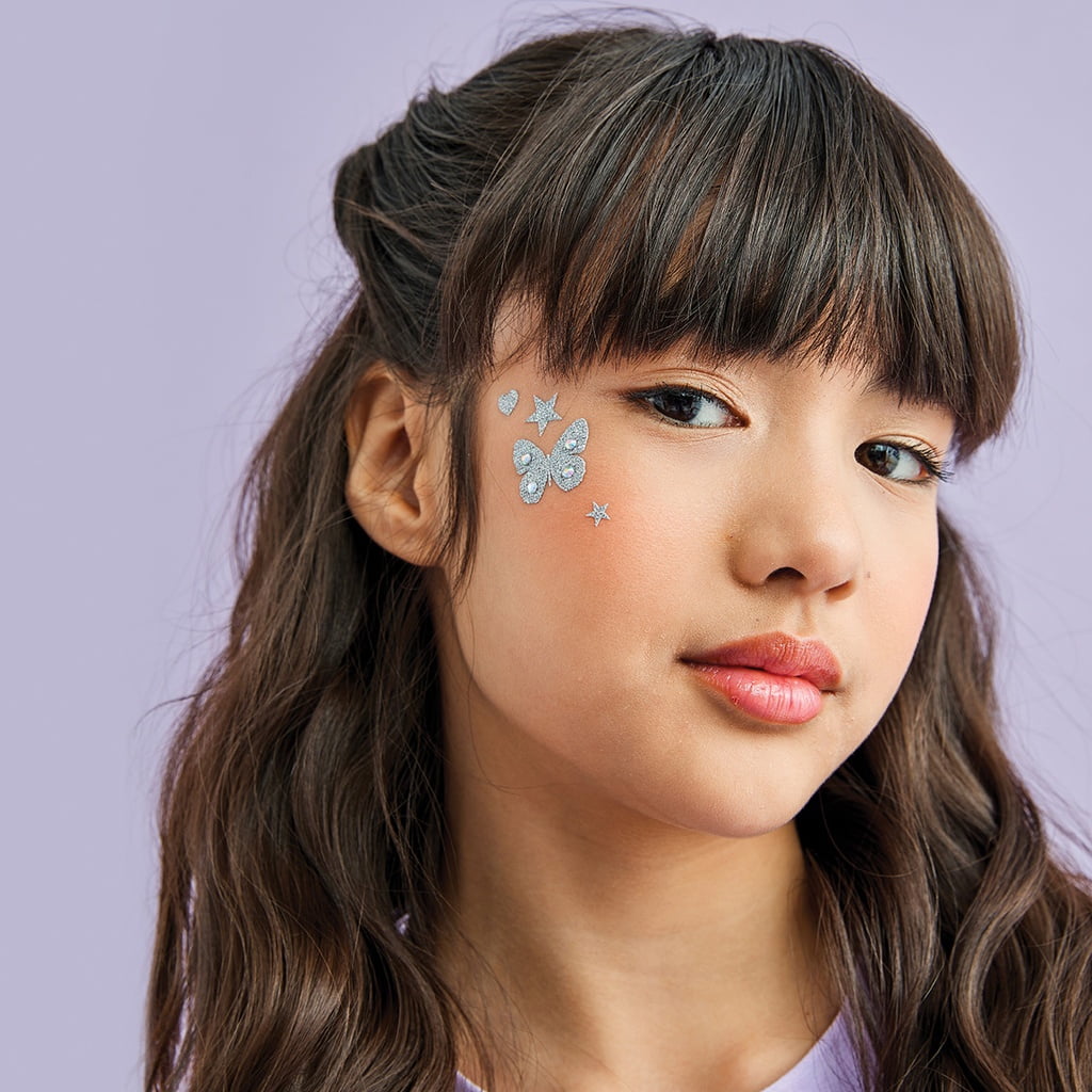 Iscream Iscream Girls Butterfly Gem Face & Body Stickers