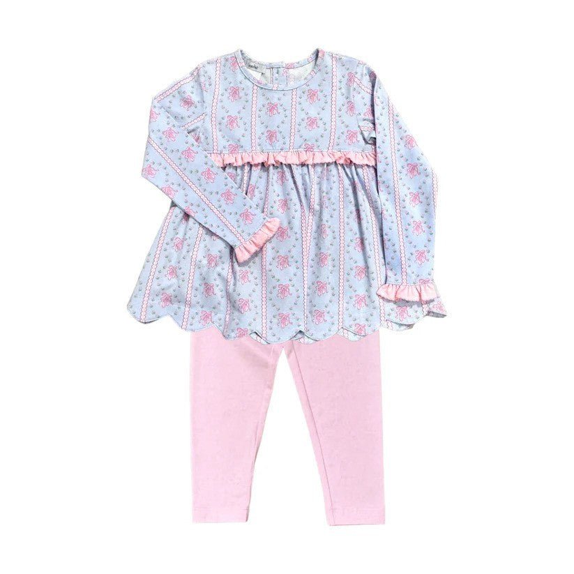Ishtex Textile Products Kids Pink & Blue / 2 Toddler Ishtex Textiles Products Pointe Shoes Girls Legging Set