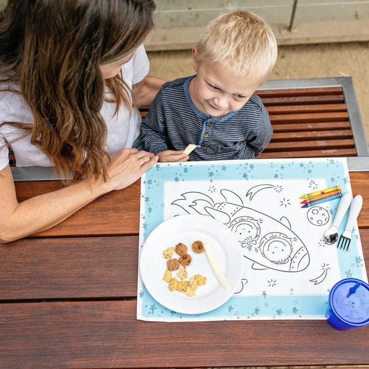 J L Childress Healthy Habits ColorMe Disposable Placemats 24PK