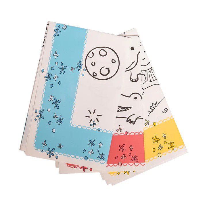 J L Childress Healthy Habits ColorMe Disposable Placemats 24PK