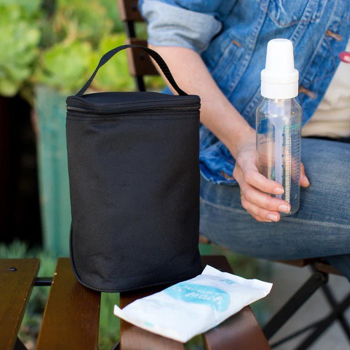 J L Childress Company Diaper Bags J L Childress Tall TwoCool Black w/8OZ Ice Pack