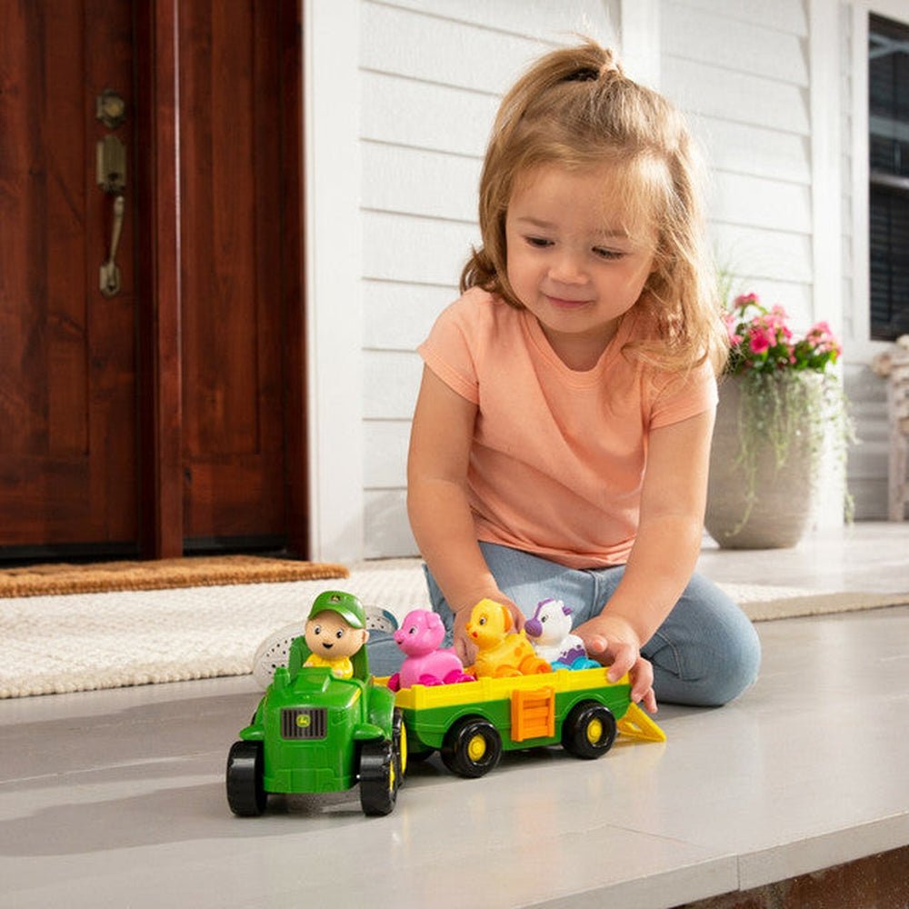 Tomy Play Vehicles John Deere Animal Sounds Wagon Ride