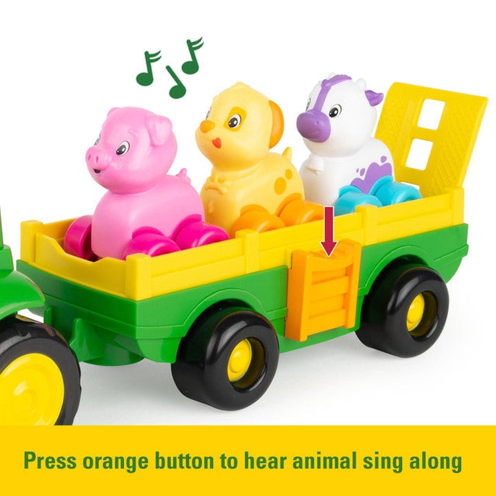 Tomy Play Vehicles John Deere Animal Sounds Wagon Ride