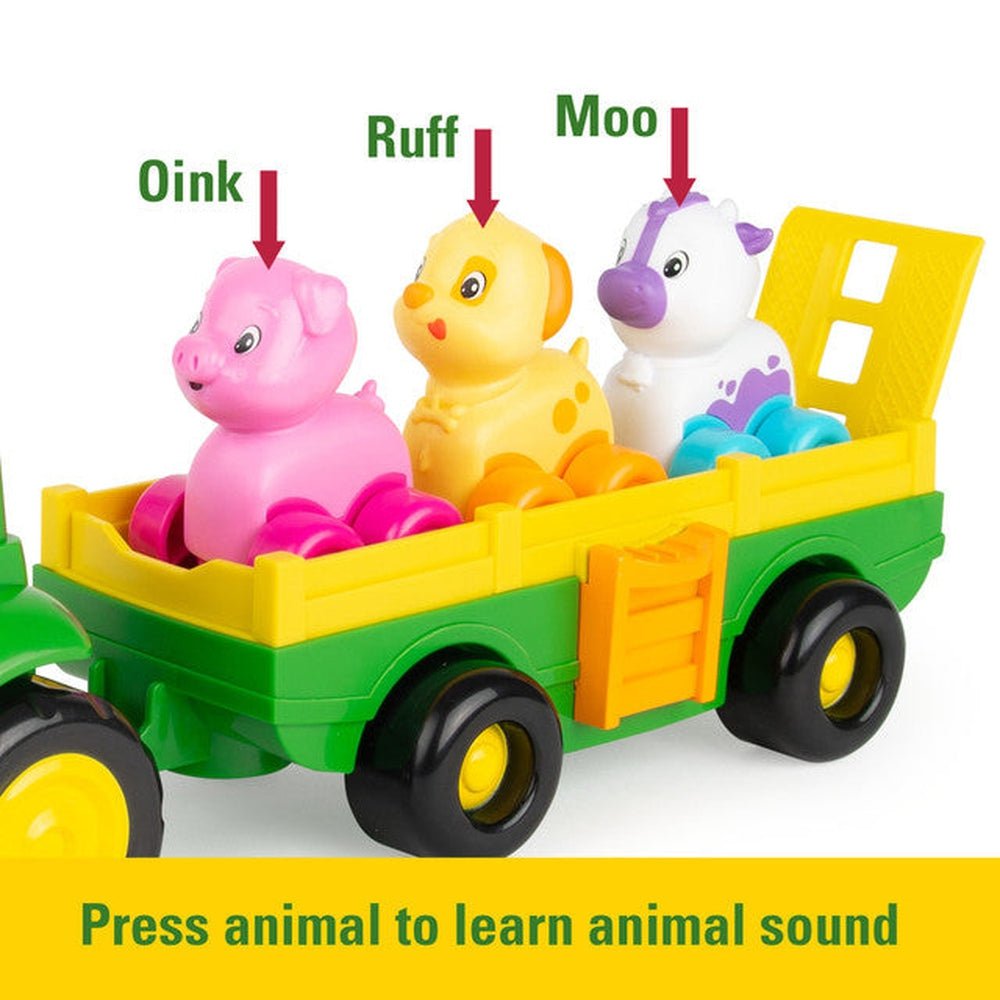 Tomy Play Vehicles John Deere Animal Sounds Wagon Ride